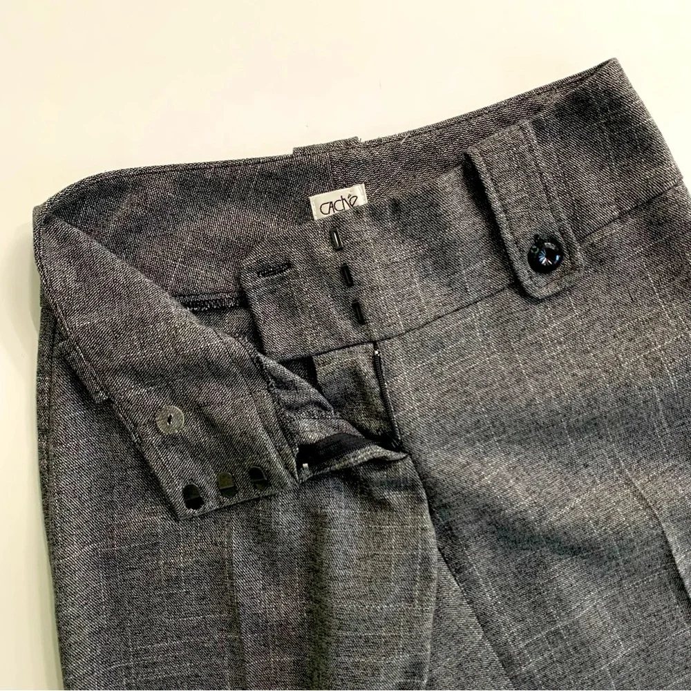 Cache Gray Wide Leg Dress Pants